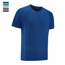 Dropshipping Quick Dry Running Shirt Crew Neck Athletic T-Shirts Custom Logo Body-Building Men'S Workout Shirt
